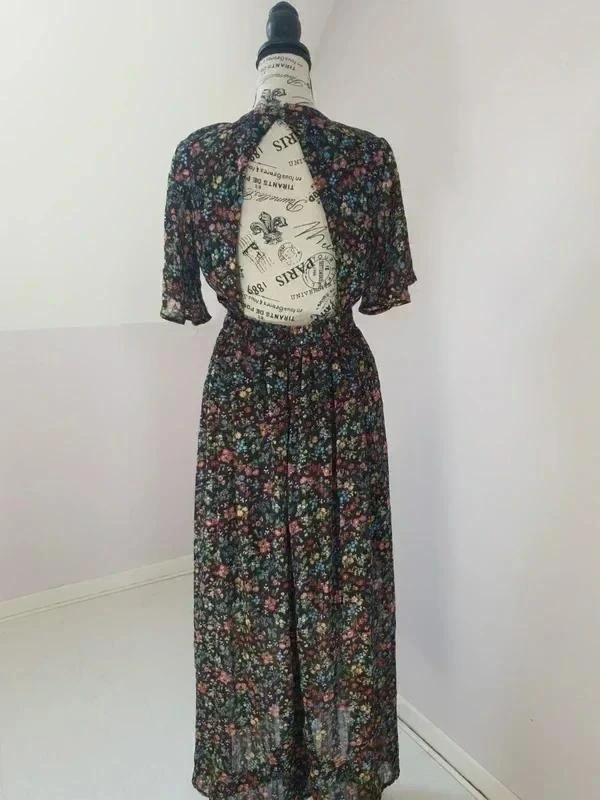 🌺 Vestido largo bohemio floreado – Jubylee – T. S/M – Muy buen estado – photo 2